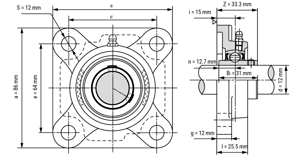 Flanged Housing Units SSUCF Series