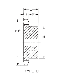 Browning Type B Minimum Bore Sprockets